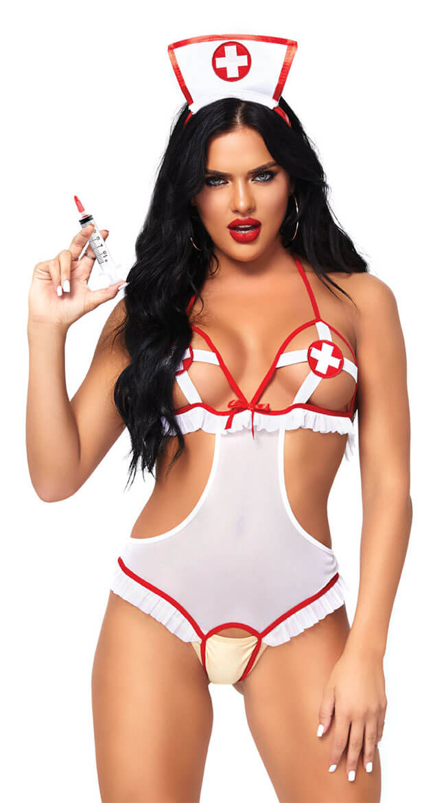 Touch and Tease - Nurse Costume - Free Size