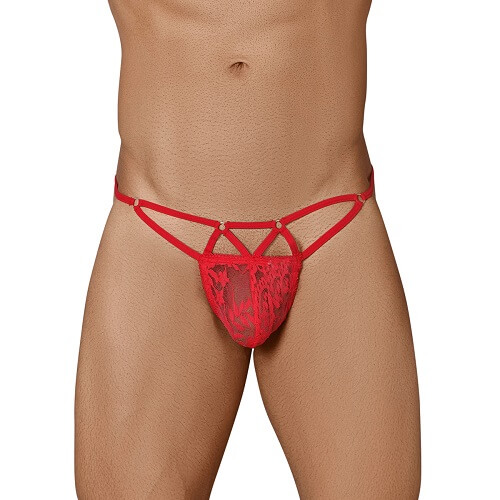 Boom Stick male Thong - Red - Free Size