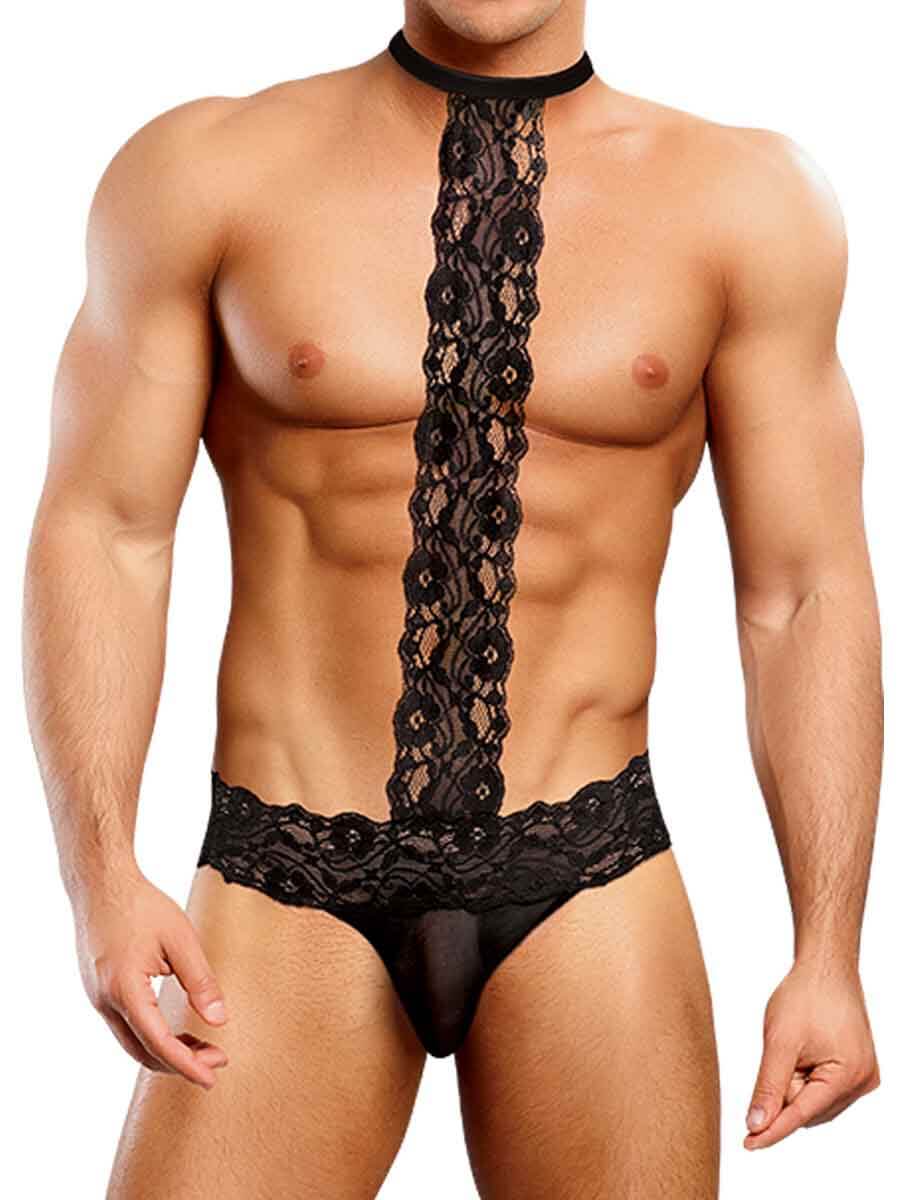 Come Away with Me - Lingerie Set for Men - Black - Free Size